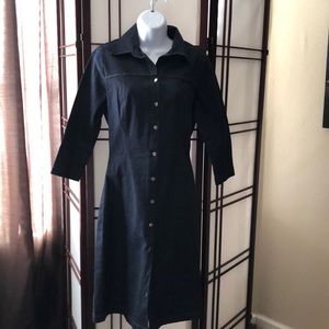 Charlotte Russe dark denim shirt dress